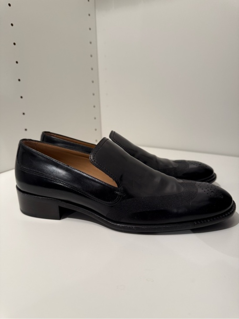 Salvatore Ferragamo Women’s Black Leather Loafers Size 7.5 B Made in Italy